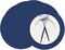 100 Pieces Navy Blue Paper Place Mats Blue Round Disposable Table Mats Decorative Placemats for Wedding Bridal Shower Navy Blue Birthday Party Dining Decor